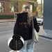 Women's Clothing Trendy Couple Hooded Fleece Cardigan Women's Clothing Long Sleeve Letter Print Sweatshirt For Women_ecoleips.com