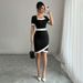 Voya New! Women's Style Light Intellectual Dress, Summer Fragrance Design, Temperament, High Waist Mid Skirt_ecoleips.com