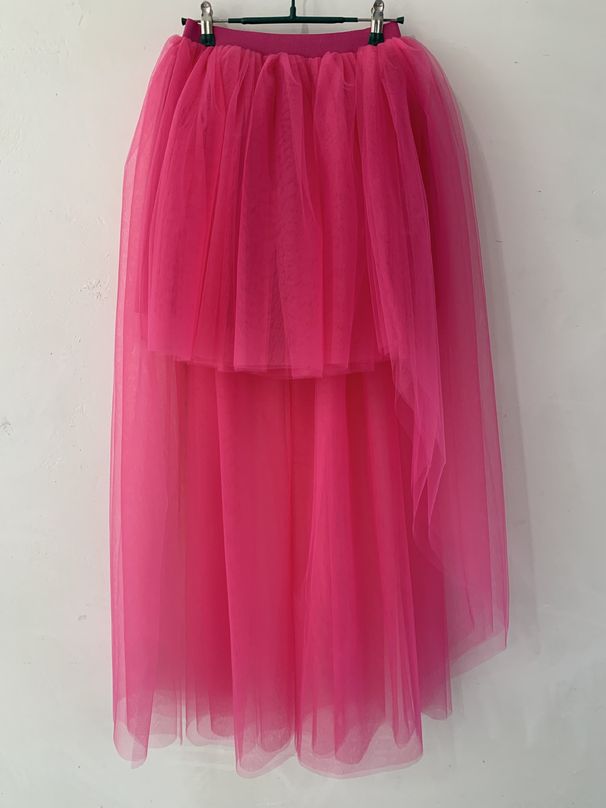 Women's Clothing Swallowtail Skirt Mesh Skirt Sexy Black Short Front And Long Back Puffy Skirt For Adults_ecoleips.com