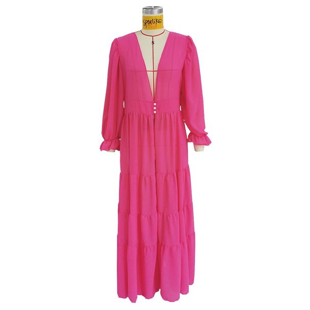 Women's Clothing Beach Bikini Jacket Spinning Blouse Long Women's Swimsuit Outer Shawl_ecoleips.com