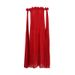 Women's Clothing dress new one shoulder three dimensional flower splicing off shoulder sexy long pleated skirt for women_ecoleips.com