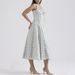 2025 Summer New Slim Fit Camisole Long Dress, Fashionable Printed Neck Hanging Lace Dress_ecoleips.com