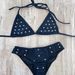 Sexy Halter Neck Three-Point Bikini European American Style Y2K Beach Swimwear Metal Decoration Cross Border Summer_ecoleips.com