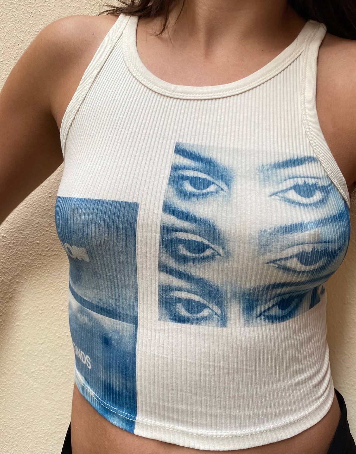 Women's Clothing Retro Printed Hot Girl Tops Slim Vest Versatile Slim Belly Baring Short Tops Trendy Niche_ecoleips.com