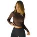 2025 New Y2K Clothing Ribbed Crew Neck Long Sleeve T-Shirt For Women Base Layer Outerwear Slim Fit Off-Shoulder Hot Girl_ecoleips.com