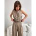 Summer Women's Wear, Vest, Suit And Trousers Set, Fashionable Commuter Women's Wear, Simple And Elegant_ecoleips.com