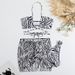 New 2025 Three Piece Swimsuit Women's Bikini with Drawstring Striped Print European And American Style Cross Border E Commerce_ecoleips.com