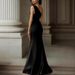 Ng2510292 European And American Cro-border Dre, Black Straple Evening Gown, Engagement Show, High-end, Elegant, Slimming_ecoleips.com