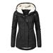 Women's Clothing Elegant Women's Fleece Jacket With Zipper Pockets, Slim Fit, Long Sleeve, Solid Color, Autumn Winter Fashion_ecoleips.com