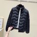 girl Girl Girl Lightweight Down For Women 2023 New Autumn Winter Loose Short Korean Style Small Cotton Coat Workwear Jacket_ecoleips.com