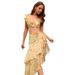 Women's Butterfly Swimsuit Backless Two Piece Printed One Piece Sexy Beach Resort Suit_ecoleips.com