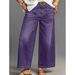 plus Size Wide Leg Jeans Casual Versatile Fashionable Women's Clothing Belt Not Included (Belt for Decoration Only)_ecoleips.com