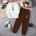 Women's Heart-Print Sweater & Pants Set – Cozy Loose Fit Casual Outfit (White-Brown/White-Orange/White-Green, S-XXL)_ecoleips.com