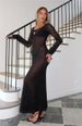Women's Clothing Sun Protection Dress Sexy Perspective Hollow Knitted Seaside Holiday Beach Long Dress_ecoleips.com