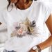 Independent Brand Tops, Letter-print High-heeled Shoes, Women's Short-sleeve T-shirts_ecoleips.com