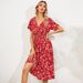 Women S Floral Print Short Sleeve Fashion Fresh Style Long Dress Casual Elegant Ladies Summer Daily Wear Long Dress_ecoleips.com