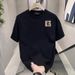 Men's Trendy Loose Fit Casual T-Shirt Short Sleeve 100% Pure Cotton Exclusive Short T-Shirt_ecoleips.com