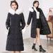 Women's Slim Fit Long Padded Coat With Detachable Faux Fur Hood - Lightweight Winter Jacket For Warmth & Style (Black/Red/Beige/Brown)_ecoleips.com