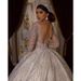 Bride's Main Wedding Dress, Luxurious Embroidered Beaded Lace, Sexy V Neck Long Trailing Main Wedding Dress, Bride's Wedding Dress For Women_ecoleips.com