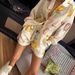 Women's Clothing Fashion Printed Linen Casual Versatile Shirt Cardigan Shorts_ecoleips.com