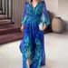 Women's Clothing Autumn New French Retro Fashion Print Long Sleeved Elegant Dress_ecoleips.com