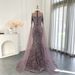 Women's Clothing High End Luxury Host Performance Evening Dress Super Flash Sleeves Cocktail Party Banquet Art Examination Dress_ecoleips.com