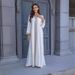 Muslim Abaya With Gold Embroidery Simple Lace Slim Fit Dubai Women's Dress_ecoleips.com