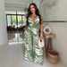 Women's Clothing Fashion Sexy Suit Printed Halter Neck Wide Leg Trousers Two Piece Suit_ecoleips.com