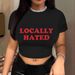 Cross-border Wholesale European And American Women's Clothing, New Trendy Short Tight-fitting Letter Print T-shirts,_ecoleips.com