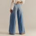 Women's Casual Loose Fitting Jeans Mid Waisted Straight Leg Tapered Long Pants Style Washed Cross Border_ecoleips.com