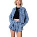 Women's Clothing Workwear Style Denim Jacket Women's High Waist Loose Slim Short Suit Women_ecoleips.com