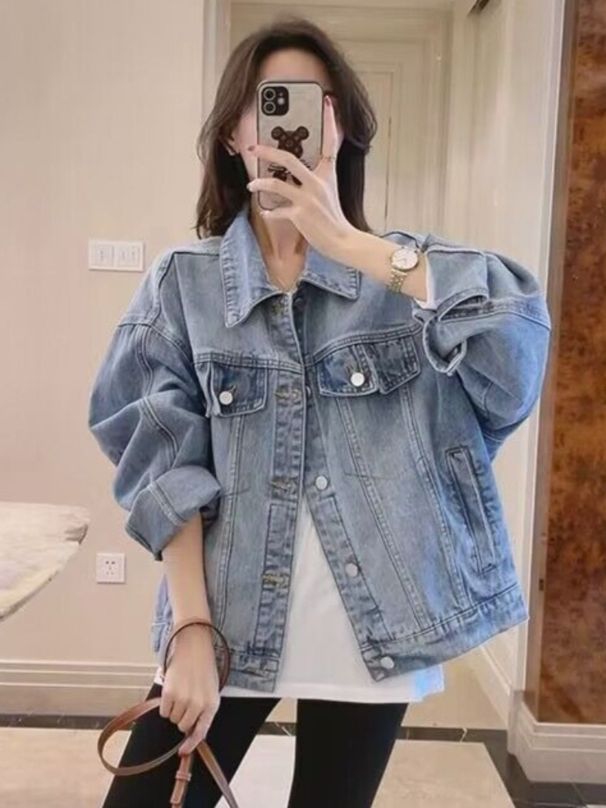 K New Casual Short Denim Jacket For Women With A Niche Design Sense_ecoleips.com