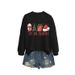 Independent Site Fashion Fun Unique Women's "tis The Season" Autumn And Winter Round Neck Sweatshirt_ecoleips.com