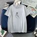 Women's Clothing Casual Printed T-Shirt Round Neck Short Sleeve Top American Style_ecoleips.com