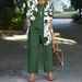 Women's Clothing Floral Print Three-Piece Set – Long-Sleeve Shirt, Vest & Pants (Navy, Black, Burgundy, Orange, Dark Green, Graphite, Olive)_ecoleips.com