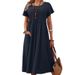 Medium And Long Dress, Summer New Cotton And Linen Skirt, Pleated Design, A-shaped Skirt, Large Size Loose._ecoleips.com