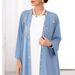 Women's Clothing New Cardigan Outerwear Hand Sewn Diamonds Abaya Kimono_ecoleips.com