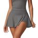 Women's Clothing A Line One Piece Short Skirt For Women Tight High Waist Yoga Wear Running Fitness Anti Exposure Sports Skirt 8819_ecoleips.com