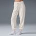 Women's High Neck Waffle Knit Pullover Long Sleeve Sweatshirt Casual Sports Pants Set Versatile Loose Fit Autumn Winter_ecoleips.com