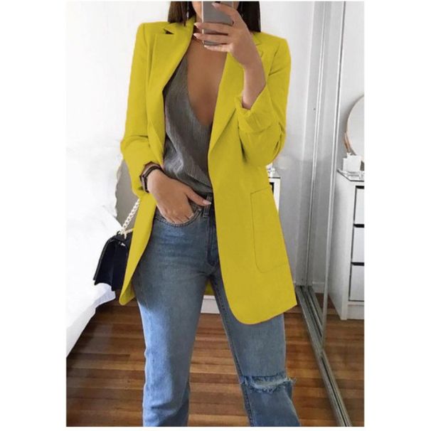Women's Clothing Fashion Lapel Slim Cardigan Temperament Suit Jacket Women_ecoleips.com