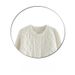 girl Twist Women, Autumn Winter Soft And Cozy Versatile Cream White Round Neck Loose Pullover Lazy Style Knitted Sweater For_ecoleips.com
