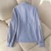 New Women's Long Sleeved Shirt Embroidered Striped Design_ecoleips.com