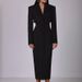 Women’s Clothing New Hollow Waist Design High End Suit Dress Temperament Commuting Single Breasted Long Sleeved Hip Skirt_ecoleips.com