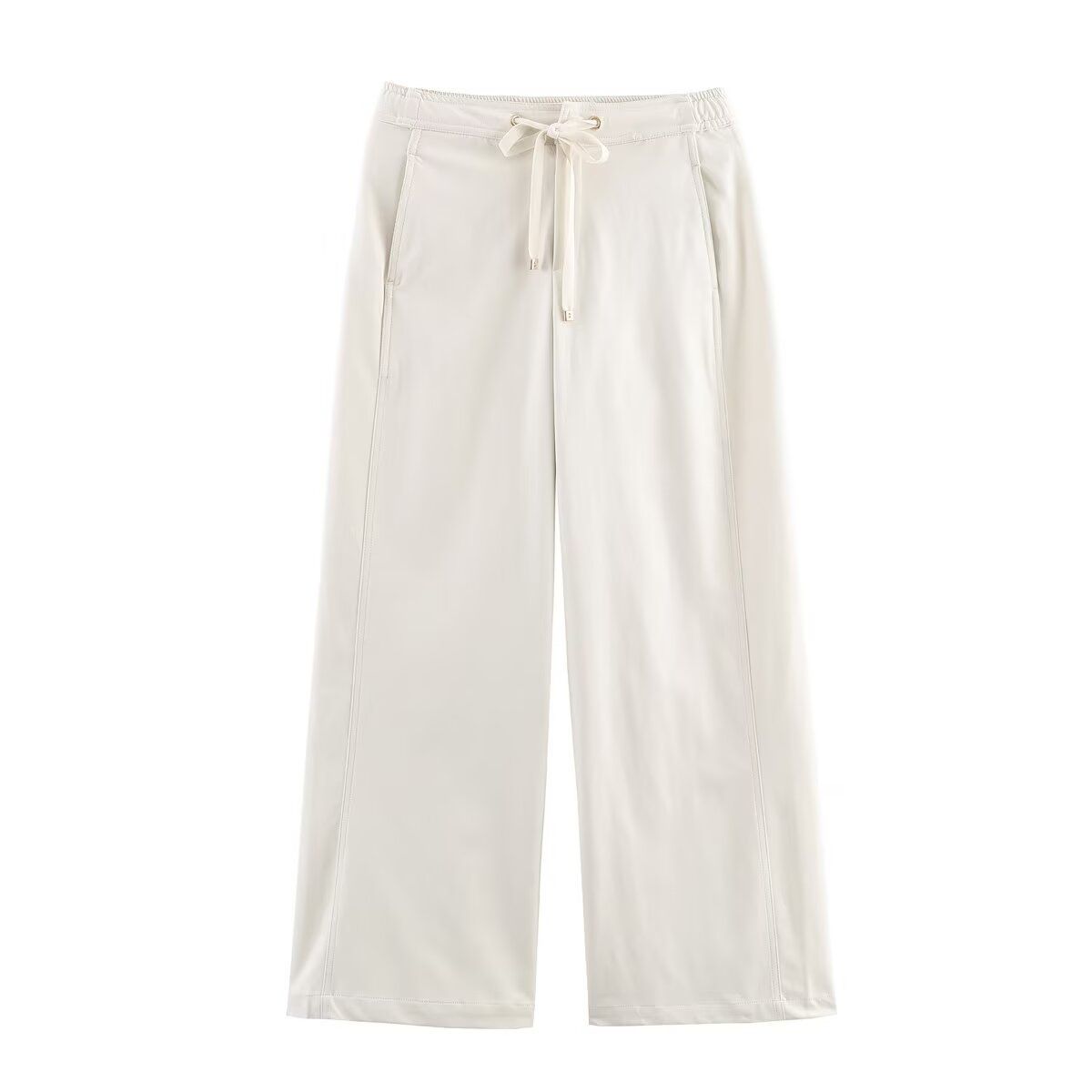 Women's Clothing Autumn Long Sleeved Top And Wide Leg Pants Set Temperament Enhancement_ecoleips.com