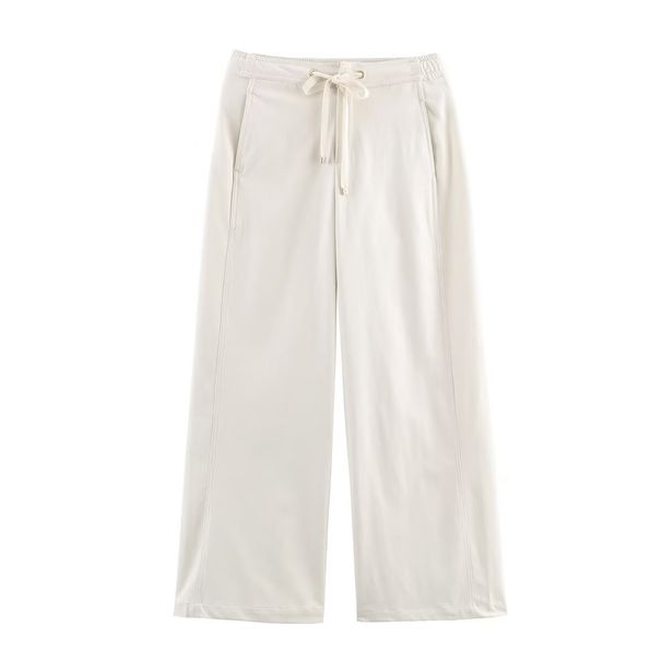Women's Clothing Autumn Long Sleeved Top And Wide Leg Pants Set Temperament Enhancement_ecoleips.com