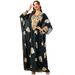 Women’s Clothing new Muslim robe hot stamping Arab women's loose two piece dress_ecoleips.com