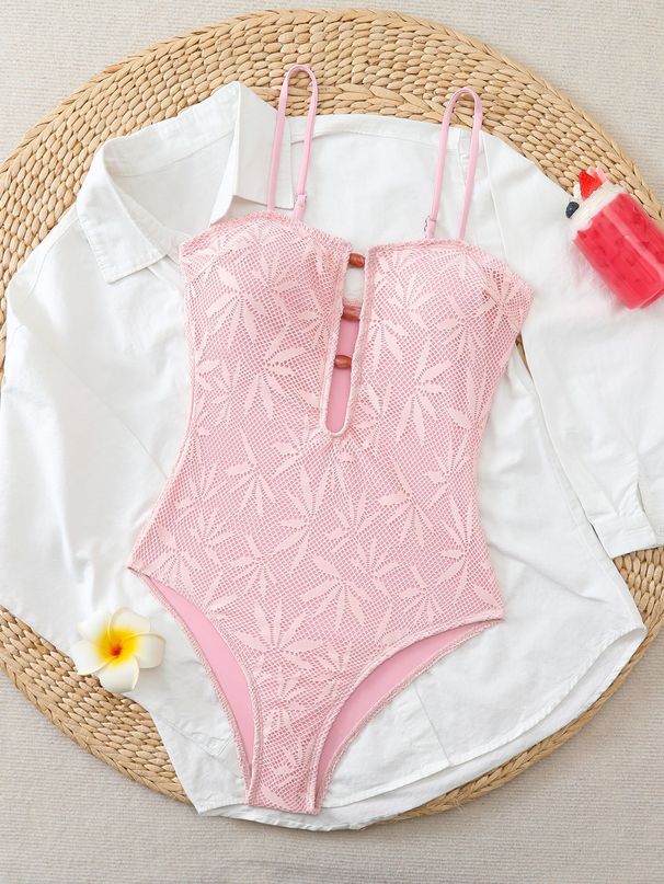 Summer Bohemian Style One Piece Swimsuit Backless Strappy Special Fabric Cross Border Foreign Trade Hot Selling Vacation 2025_ecoleips.com