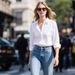 Women's White Shirt Loose Fit Long Sleeves Extra Long Style New Style plus Size Clothes_ecoleips.com