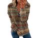 2026 Spring And Autumn New Printed Long Sleeve Sweater Women's Loose Versatile Top_ecoleips.com