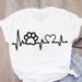Cross-border Plus-size New Spring-summer Animal Paw Print Clothing T-shirt_ecoleips.com